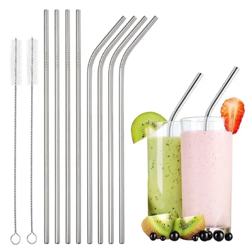 Image of ANTIL'S Reusable Stainless Steel Drinking Straw Sipper