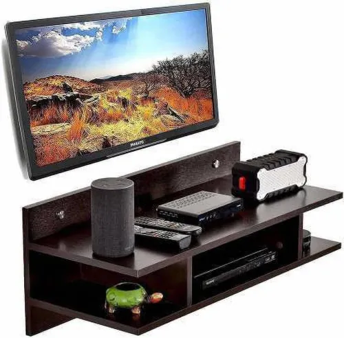 Image of ANTIOUE MART Wooden Set Top Box Stand