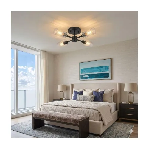 Image of Antique Modern 4- Ceiling Light Fixture