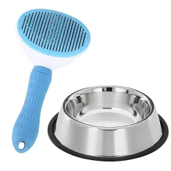 Anti-Skid Stainless Steel Dog Bowl (850 ML)