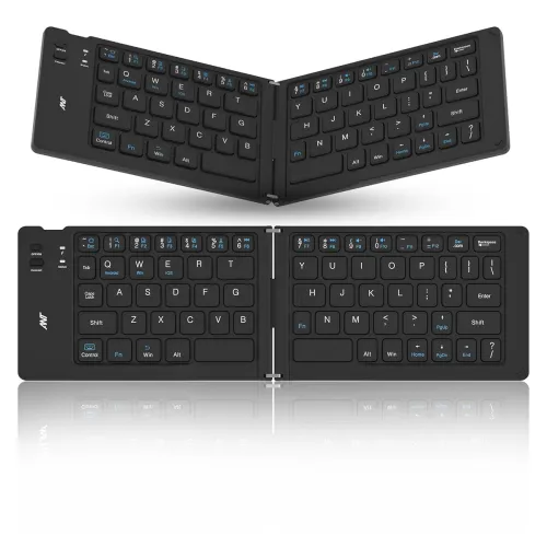 Image of ANT WK150 Ergonomic Foldable Wireless Bluetooth Keyboard