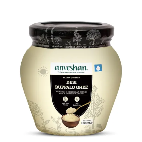 Image of Anveshan A2 Desi Buffalo Ghee 500ML