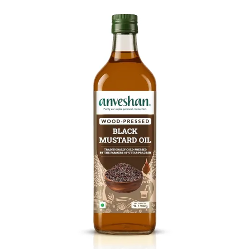 Image of Anveshan Wood Cold Pressed Mustard Oil - 1L