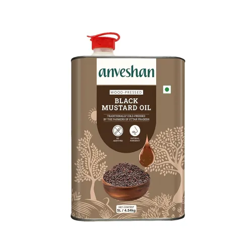 Image of Anveshan Wood Cold Pressed Mustard Oil - 5 Litre
