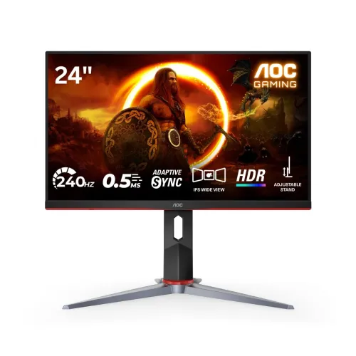 Image of AOC 24G2Z 23.8\' Gaming Monitor Full HD, 240Hz, 0.5ms, Flicker-Free, Anti Glare Screen, 350 nits Brightness, Free sync P