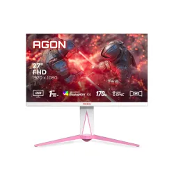 AOC AG275QXR 27 QHD White and Pink Gaming Monitor with Fast IPS