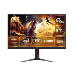 AOC C27G4Z 27\' FHD Curved Monitor, 280Hz~300Hz Refresh Rate, 0.3ms MPRT, Fast VA Panel, 1500R, AMD Free Sync Premium, HDR10, Height Adjustable, Sniper Gaming Mode, Flicker-Free, HDMI 2.0