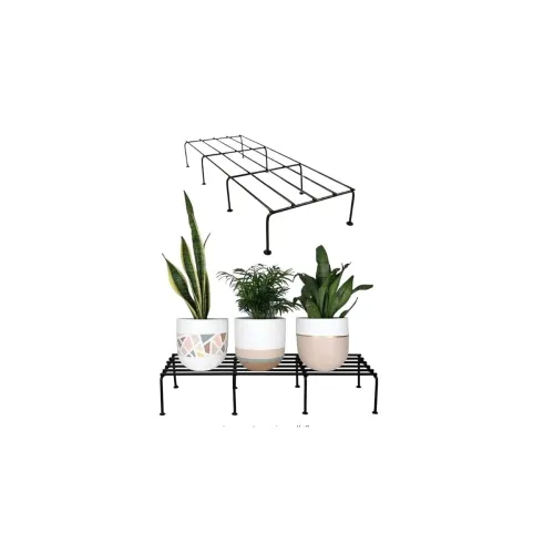 Image of A-One Steels Plant Stand for Flower Pot Heavy Duty Potted Holder Indoor Outdoor Metal Rustproof Iron Garden Container Sq