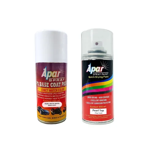 Image of APAR Automotive Spray Paint Pearl Arctic White, 225 ml * pack of 2