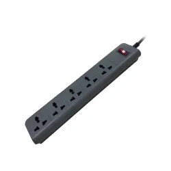 apcare Surgee 5 Extension Board – 5 Sockets, 1.5M Cord, 1500W, Black