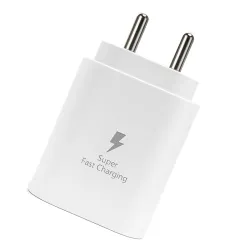 APFEN 25W [BIS Certified] Type-C Fast Charger Adapter Compatible with Samsung Galaxy S26,S25,S24, S23,S22,S21,S20/Ultra/Fe, A55, M35, M17, M56, M07, M06, A17, A14, A35, F15. S/F/M/A/Z Series...