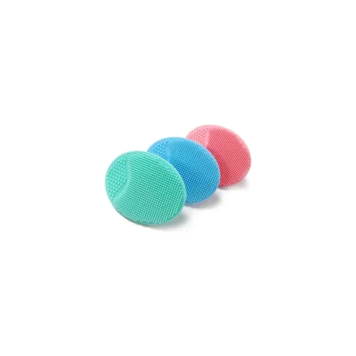 Image of ApLiQ Soft Silicon Body Scrubber for Bathing, Skin Soother Bath Brush, Mini Silicone Scalp Scrubber, Craddle Cap Brush, 