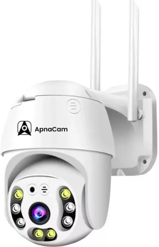 Image of ApnaCam 5MP FHD Wi-Fi PTZ Two-way Audio Security Camera (128 GB, 2 Channel)
