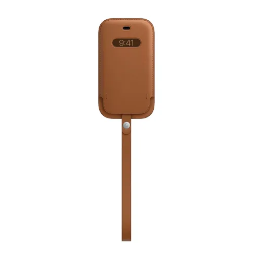 Image of Apple Leather MagSafe Case, iPhone 12