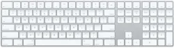 Apple Magic Keyboard with Numeric Keypad - US English MXCJ3HN/A Bluetooth Laptop Keyboard (White, Silver)