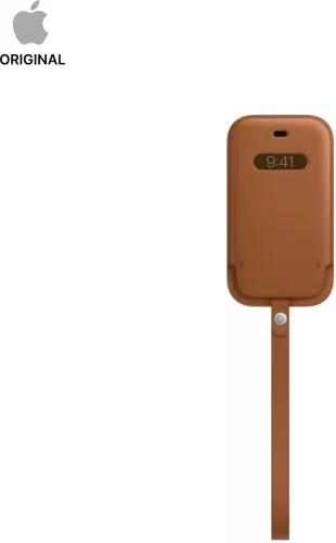 Image of Apple Pouch for iPhone 12 Pro Max (Saddle Brown, Leather)