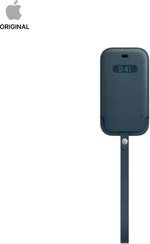 Image of APPLE Pouch for iPhone 12 Pro Max (Baltic Blue, Leather)