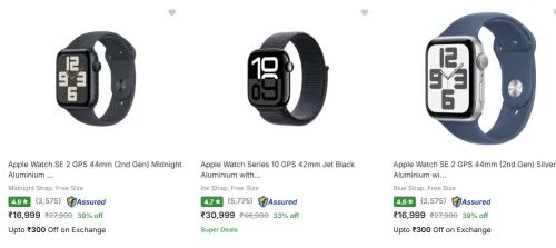Image of Apple watch up to 39% Discount