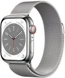 Apple Watch Series 8 (GPS + Cellular, Silver Milanese)