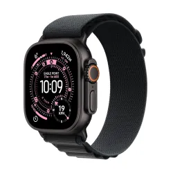 Apple Watch Ultra 3 GPS + Cellular 49mm Black Titanium Case with Black Alpine Loop
