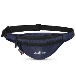 Aprodo Chest & Waist Bag for Men and Women, Hands-Free Fanny Pack Bumbag with 3 Zippered Pockets, Easy Carry Phone Walle