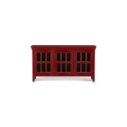 APRODZ Mango Wood 3 Door TV Stand Cabinet