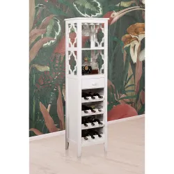 APRODZ Mango Wood Wine Storage