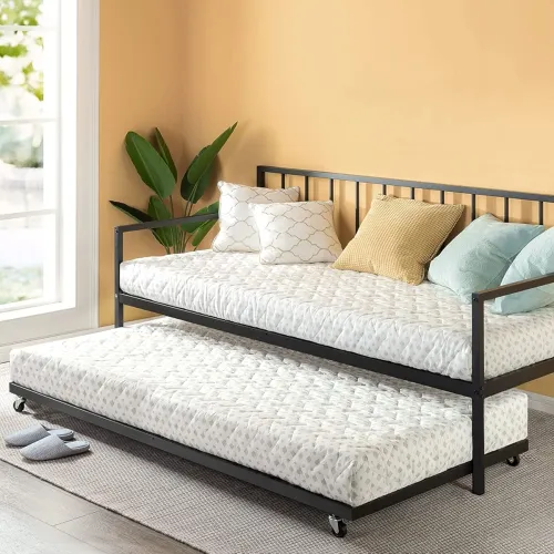 Image of APRODZ Suniz Twin Size Metal Daybed 