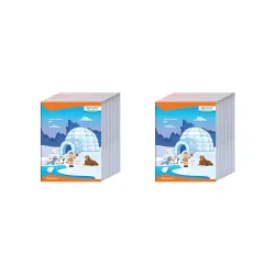 Apsara Kingsize Notebook | Red & Blue Lines with gap 24 x 18 cm | 172 Pages | Pack of 2