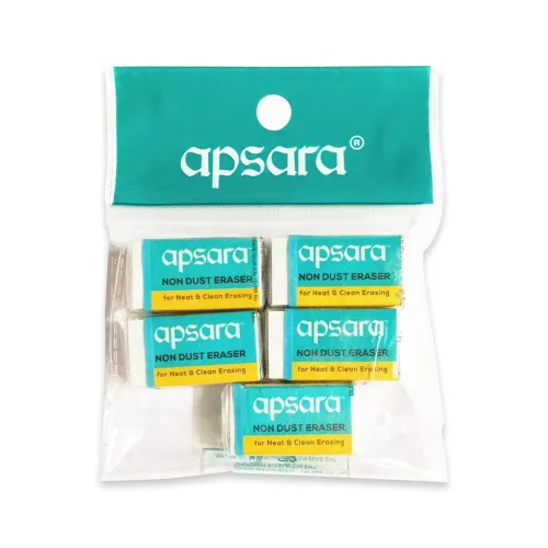Image of Apsara Non-Dust Erasers | Clean, Dust Free & Good Erasing | Soft Erasers