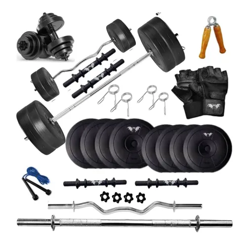 Image of Aptitude Home Gym Kit for Men with Rods & Weights