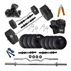 Aptitude Home Gym Kit for Men with Rods & Weights