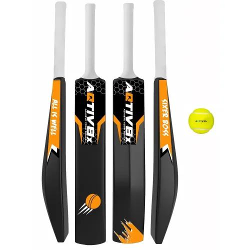 Image of AQTIV8x Hard Plastic Cricket Bat & Ball Set