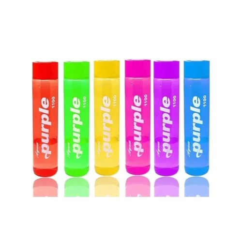 Image of Aqua Purple Plastic Water Bottle 1 Litre, Po6