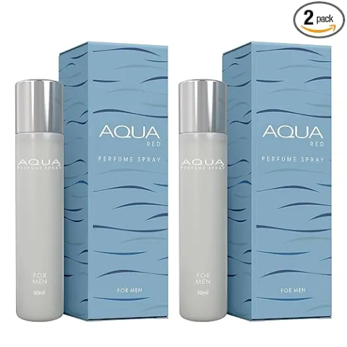 Image of Aqua Red Perfume Fresh Long-Lasting EDP, 30ml Pack of 2