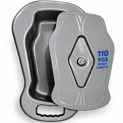 AQUACARE Bedpan with Lid & Handle – Large