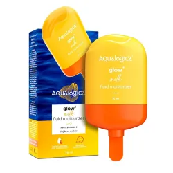 Aqualogica Glow+ Milk Fluid Moisturizer with Papaya & Vitamin C | Lightweight Milk-Like Texture | Brightens Skin | 48-H 