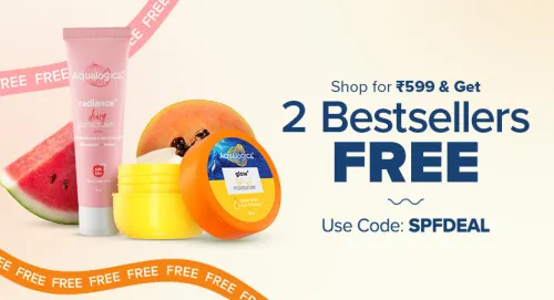 Image of Aqualogica Offer: Shop for ₹599 and get 2 Bestsellers FREE Gift | More Loot Deals: DealsSpy.com