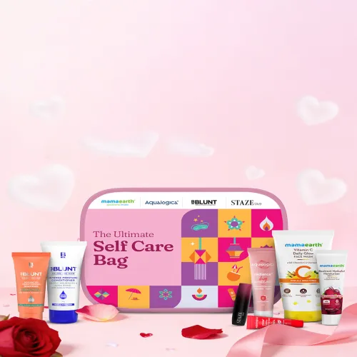 Image of Aqualogica Self Care Essentials Gift Set with Vanity Bag