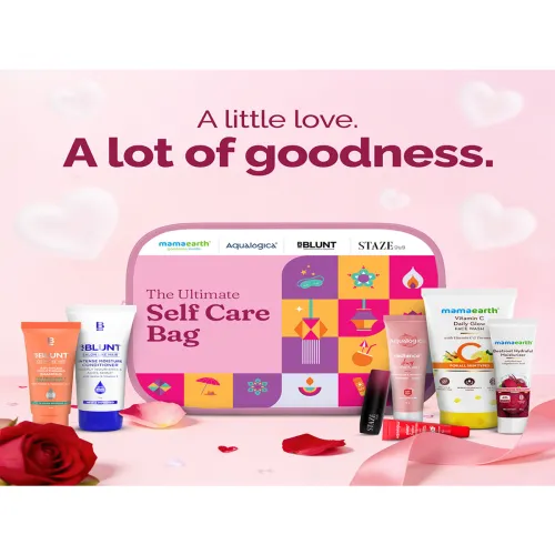 Image of Aqualogica Self Care Essentials Gift Set with Vanity Bag