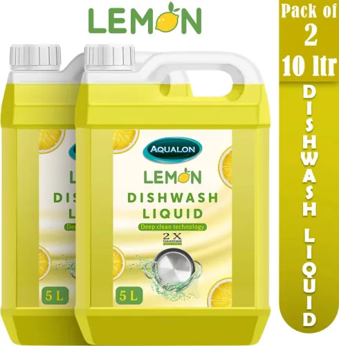 Image of Aqualon LEMON Anti-Bacterial Disinfectant Dish Cleaning Gel, 10 Litre