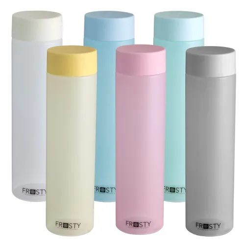 Image of Aquaware Frosty Plastic Water Bottle, 1 Litre Set of 6