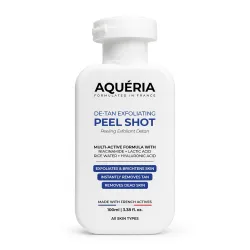 Aqueria 10% Instant De-Tan Enzyme Peel Shot for gentle Exfoliation with Niacinamide, Rice Water & Lactic Acid | Instant Tan Removal & Dead Skin Removal Exfoliating Gel | Brightens Skin, Remo...