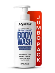 Aqueria 3 in 1 Brightening Body Wash with Hyaluronic Acid Alpha Arbutin 875 ml