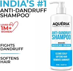 Aqueria Anti-Dandruff Shampoo with Salicylic Acid Helps Control Dandruff