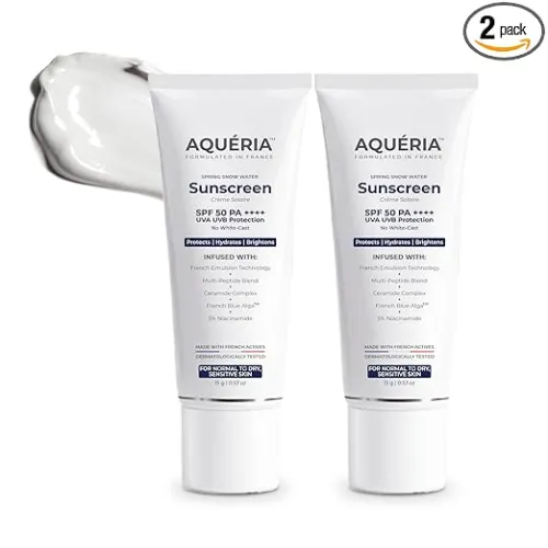 Image of Aqueria Brightening & Moisturizing Sunscreen SPF 50 PA Pack of 2 (30g)