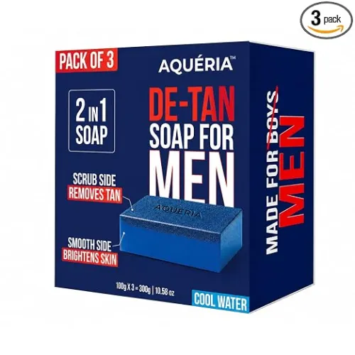 Image of Aqueria De-Tan & Brightening 2-in-1 Bath Soap for Men 