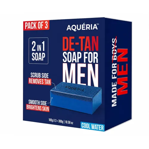 Image of Aqueria De-Tan & Brightening 2-in-1 Bath Soap for Men