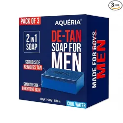 Aqueria De-Tan & Brightening 2-in-1 Bath Soap for Men 