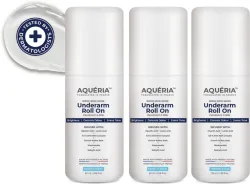 Aqueria Multi Active Underarm Roll On (150 ml, Pack of 3) For Men & Women